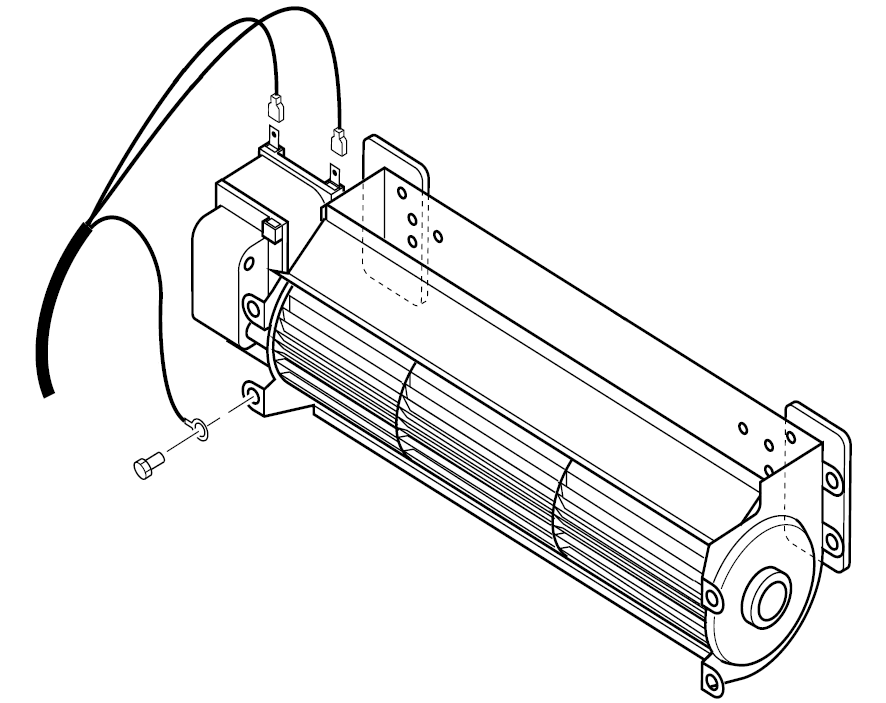 fireplace blower kit with power cord only