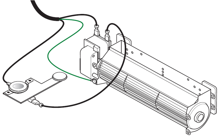 fireplace blower kit with thermostat or speed controller only